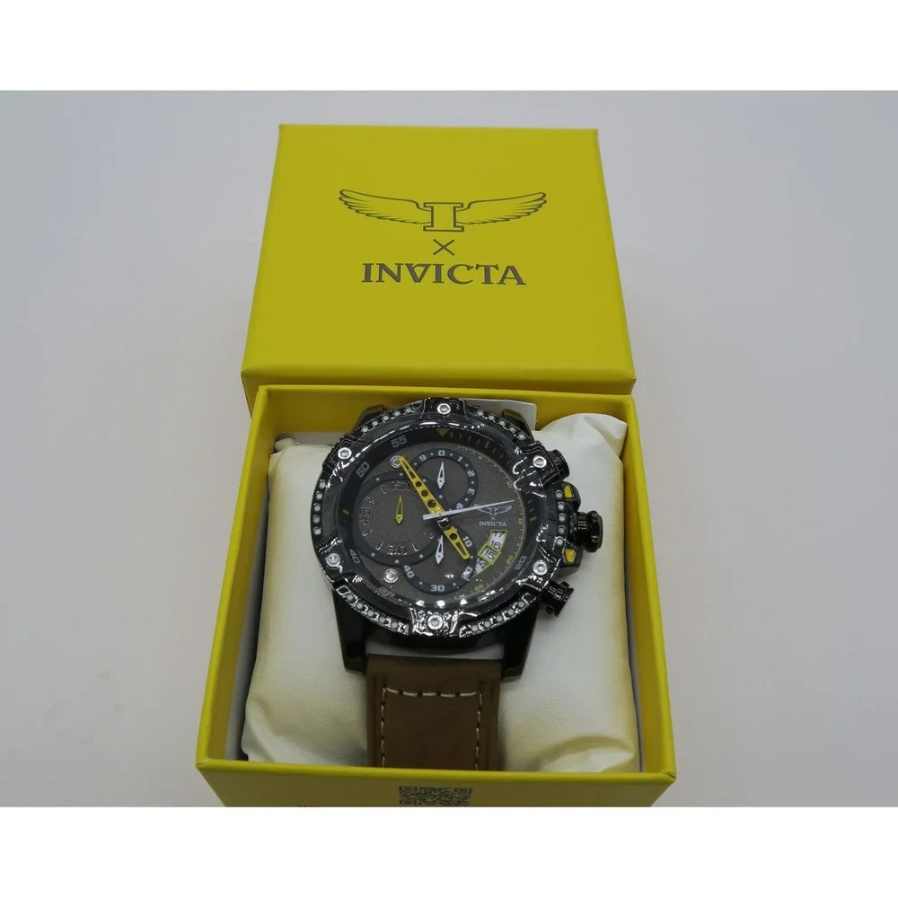 Invicta S1 Rally I by Invicta Men's Watch w/ Skeleton Dial - 50mm, Brown